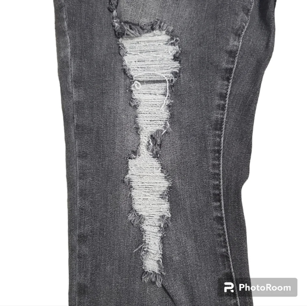 Judy Blue Women's Distressed Skinny Fit Black Denim Jeans 14W - Picture 4 of 11
